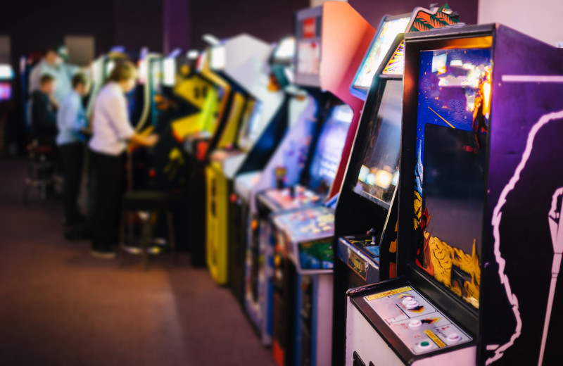 Video arcade at The Depe Dene Resort.