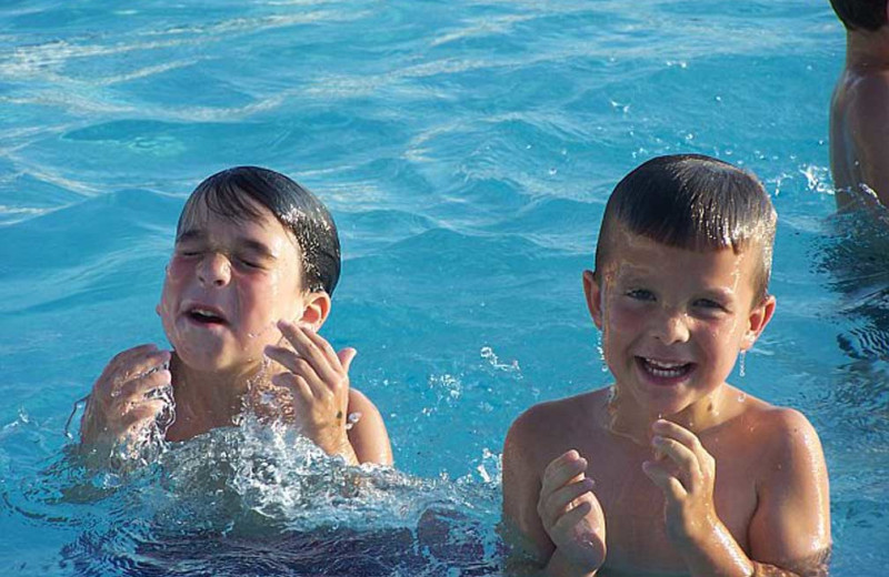 Swimming fun at Severn Lodge.