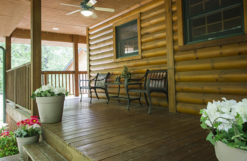 Porch at Hideaway Haven.