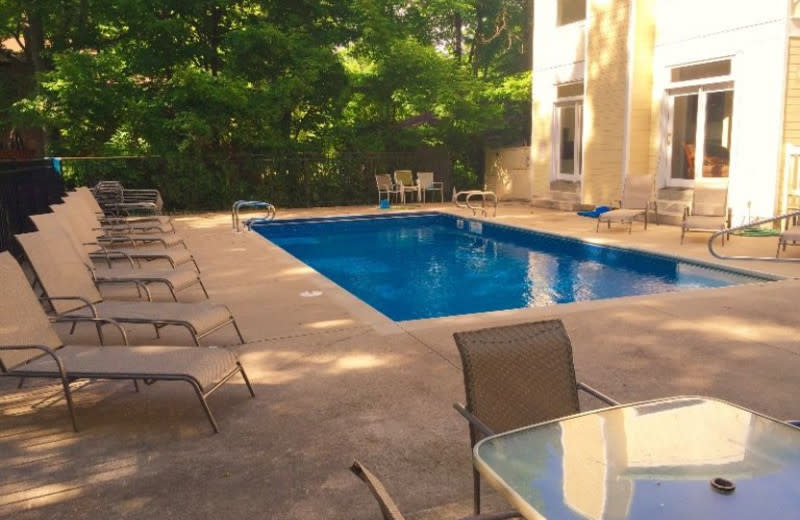 Outdoor pool at Lake Michigan Reunion & Retreat.