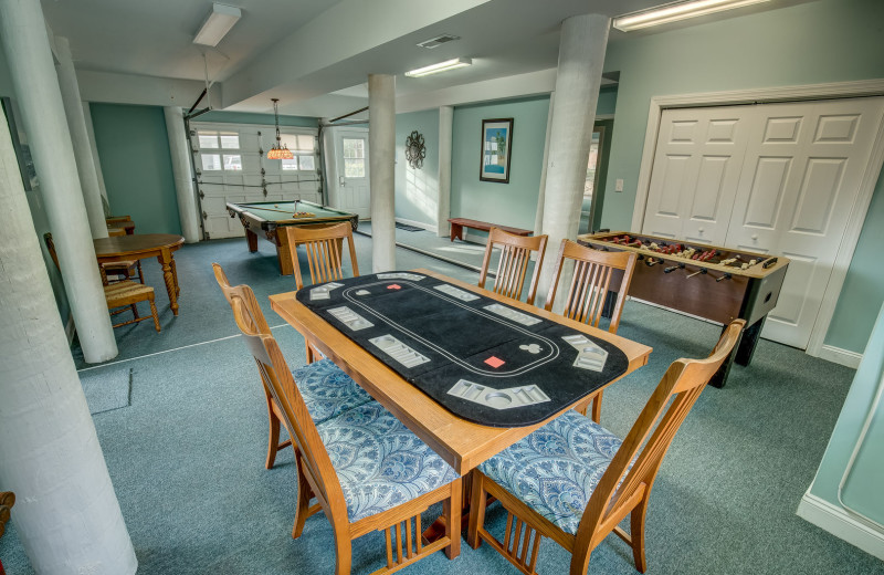 Rental game room at Sandbridge Blue Vacation Rentals.
