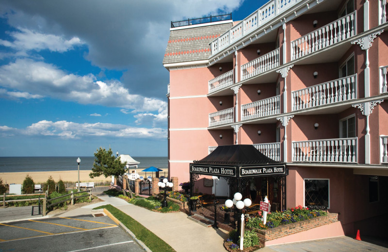 Exterior view of Boardwalk Plaza Hotel.