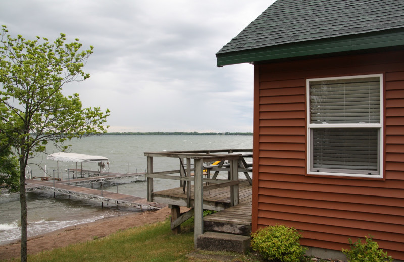 Cabin exterior at The Lodge on Otter Tail Lake.