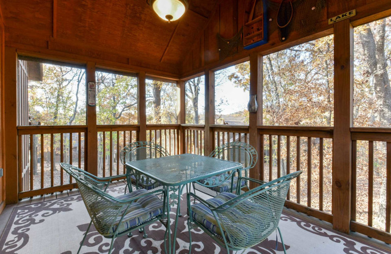 Balcony at Branson Vacation Rentals.
