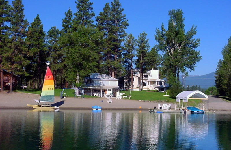 Exterior view of Wasa Lakeside Bed & Breakfast Resort.