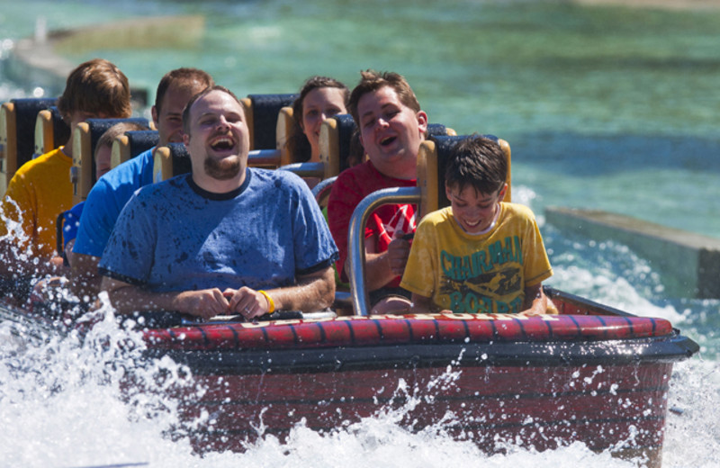 Cedar Point water rides at Lighthouse Point.