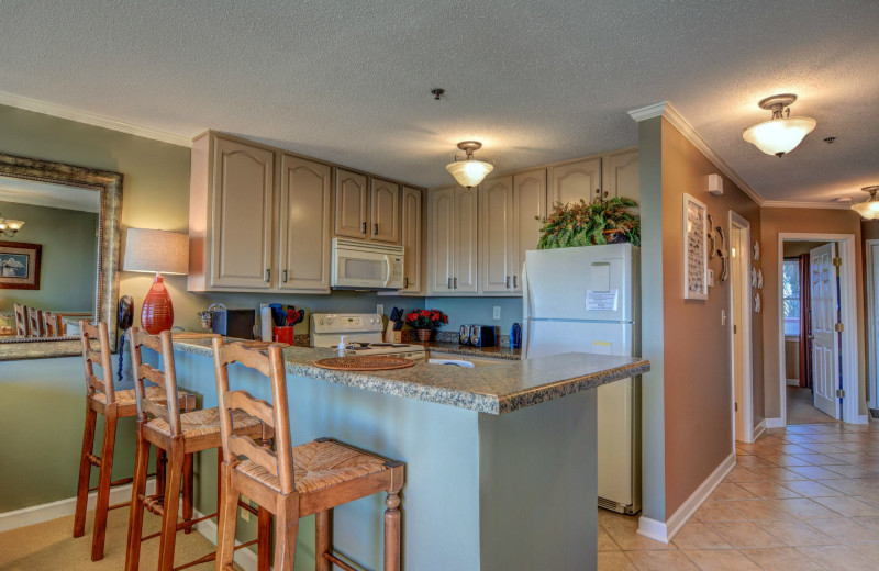 Rental kitchen at Treasure Realty.