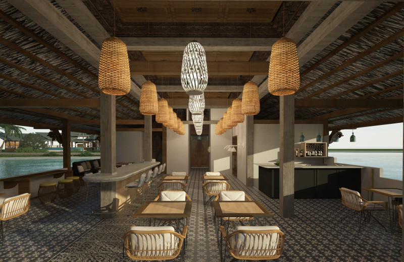 Render of restaurant at Bocas Bali Resort.