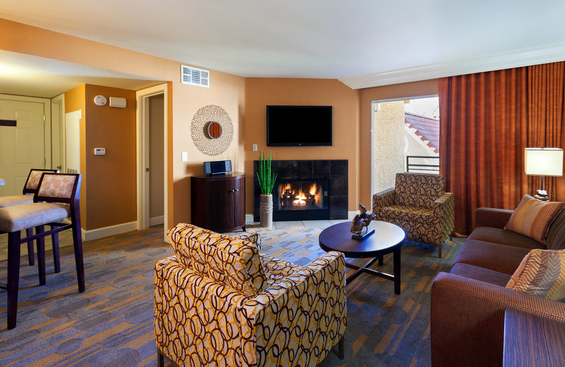 Guest living room at Holiday Inn Club Vacations at Desert Club Resort.