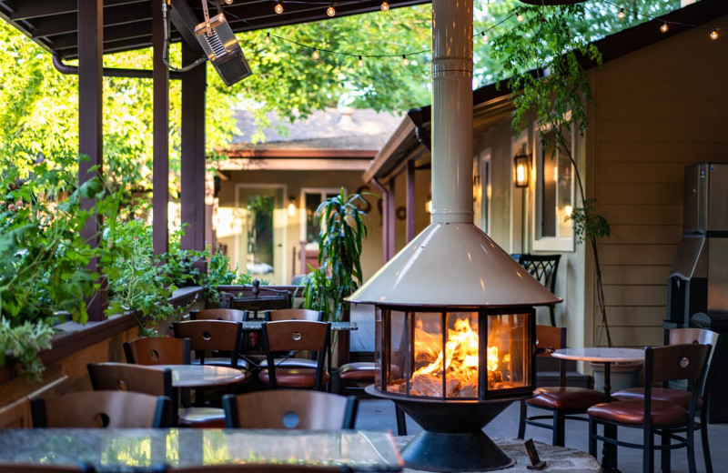 Patio at EuroSpa & Inn.