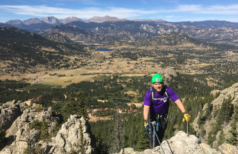 Rock climbing at The Stanley Hotel.