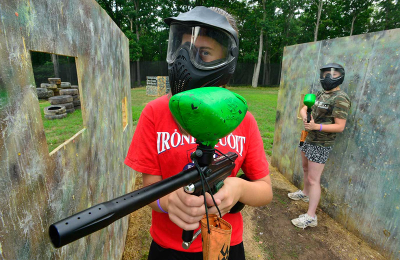 Paintball at Woodloch Resort.