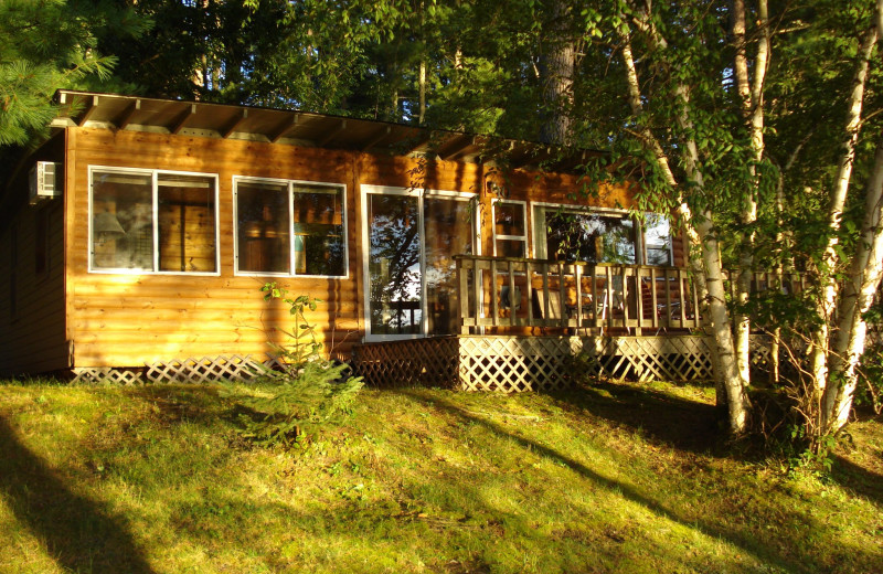 Cabin exterior at Moore Springs Resort.