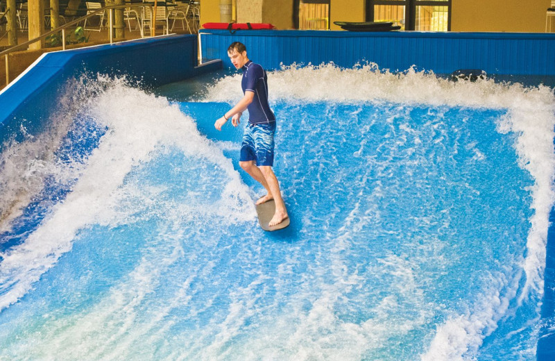 Surfing at Split Rock Resort & Golf Club.