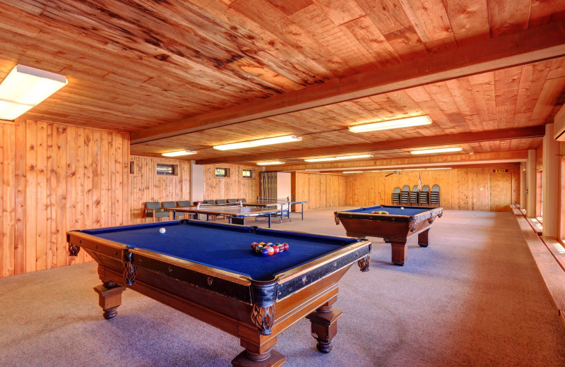 Billiards at Fair Hills Resort.