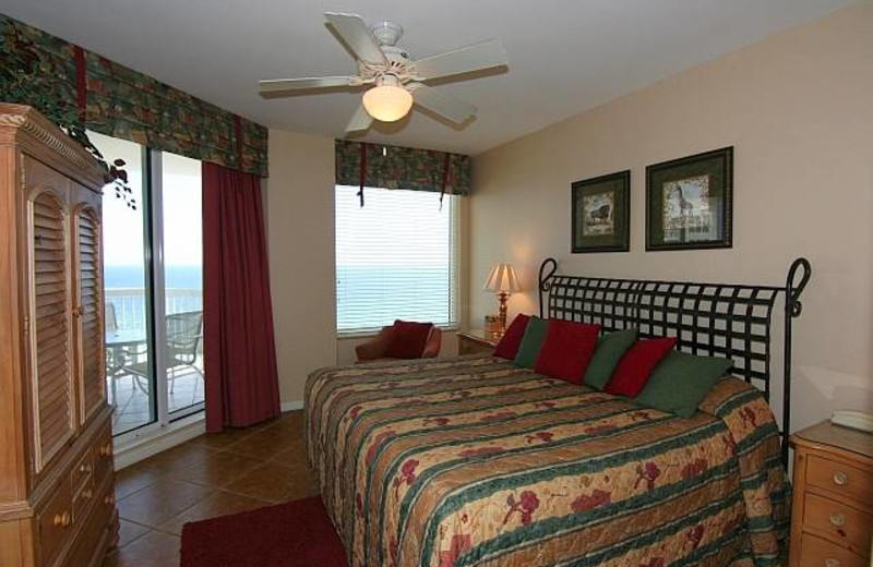 Guest room at Compass Resorts.