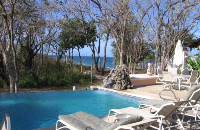 Outdoor pool at Villa Alegre Bed & Breakfast on the Beach.