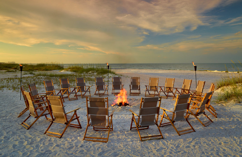 Bonfire at Omni Amelia Island Plantation.