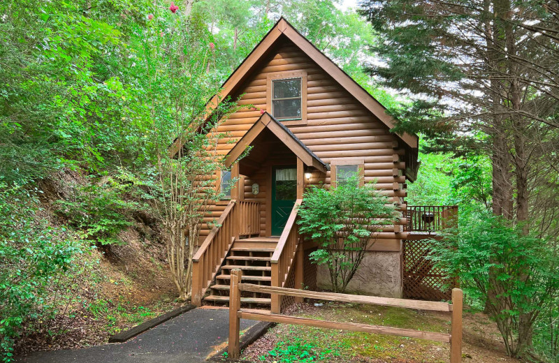 Cabin exterior at Little Valley Mountain Resort.