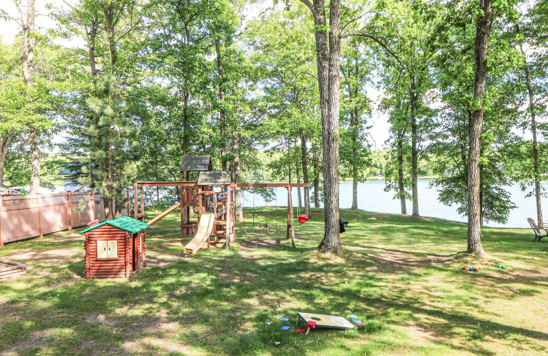 Cabin view at Sand Lake Resort.