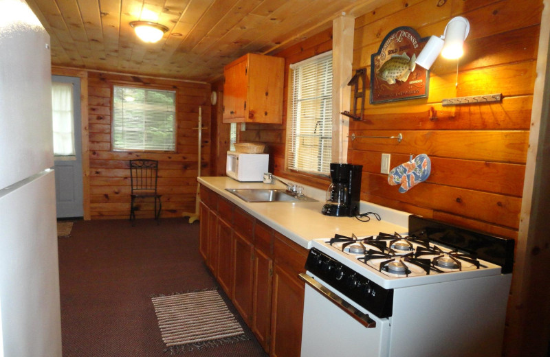 Cabin kitchen at YMCA Camp Northern Lights.