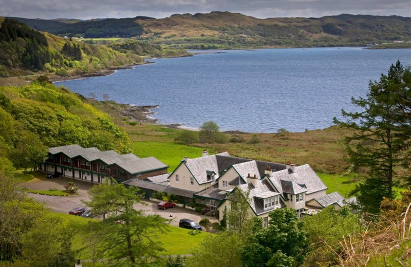 Exterior view of Loch Melfort Hotel.