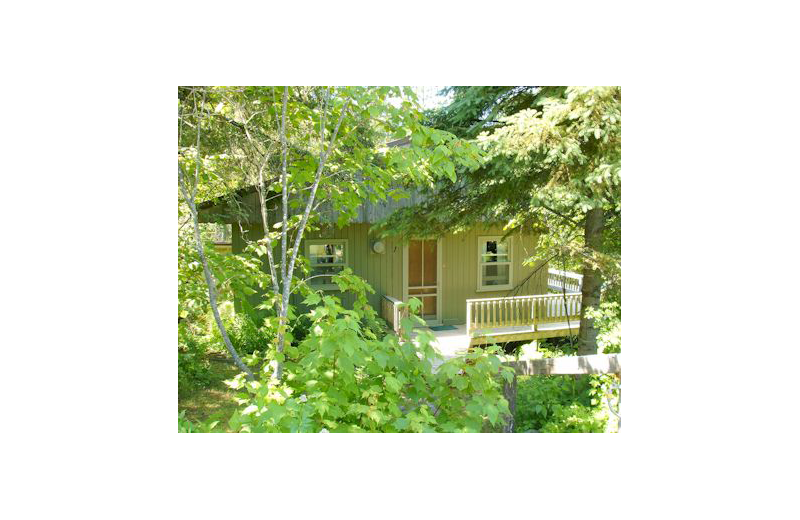 Cabin exterior at Eagle Wing Resort.