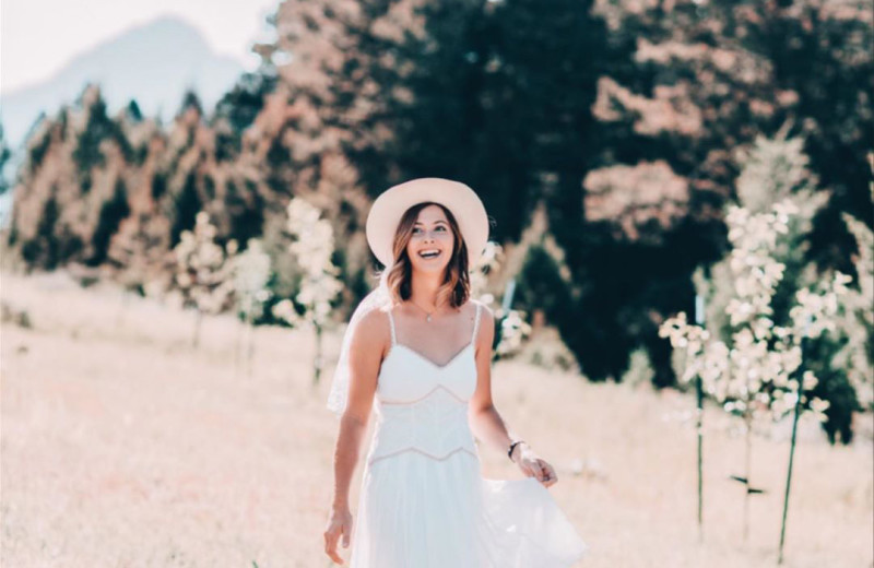 Bride at Hardscabble Ranch.