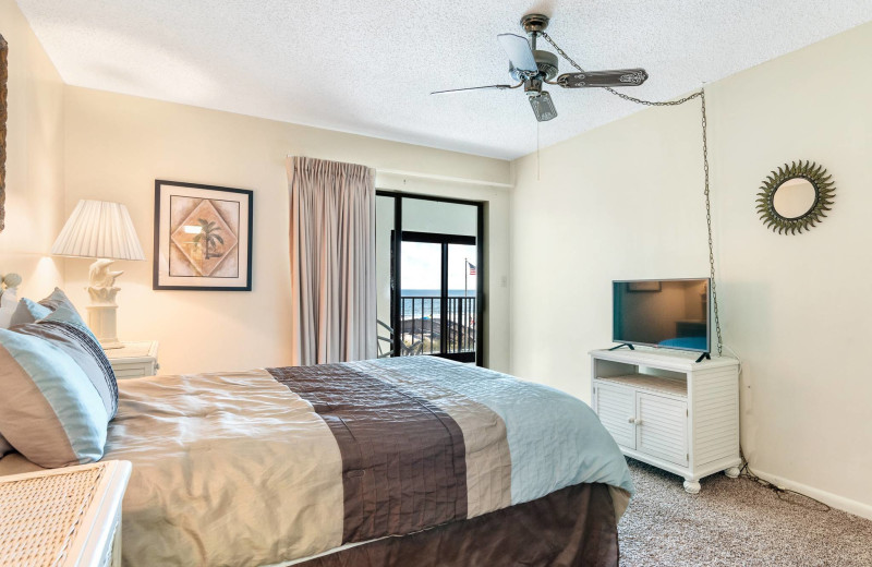 Rental bedroom at Bender Realty Vacation Rentals.