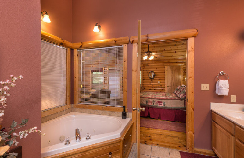 Guest bathroom at Westgate Branson Woods Resort.