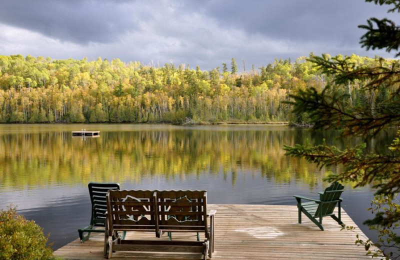 Lake view at Bearskin Lodge.