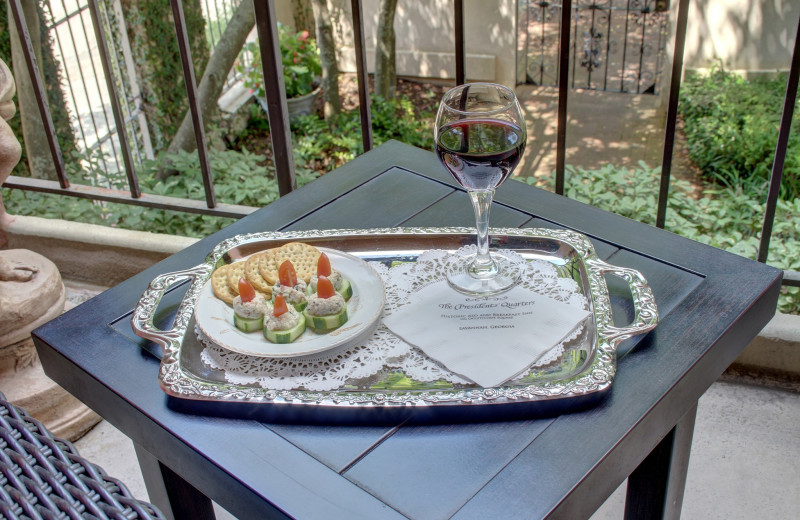 Dining at The President's Quarters Inn.