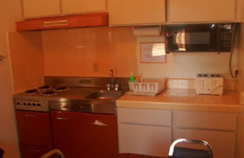 Kitchenette at Ambassador Motor Lodge