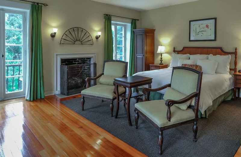 Guest room at Jekyll Island Club Hotel.