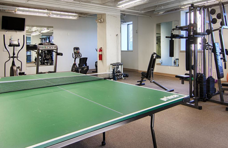 Fitness room at Grand Eastonian Hotel.