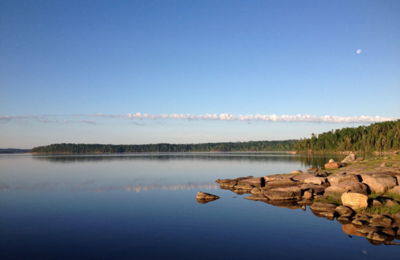 Lake view at Maynard Lake Lodge and Outpost.