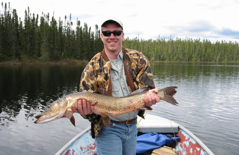 Fishing at Lac Perdu Resort Cabins & Outfitters.