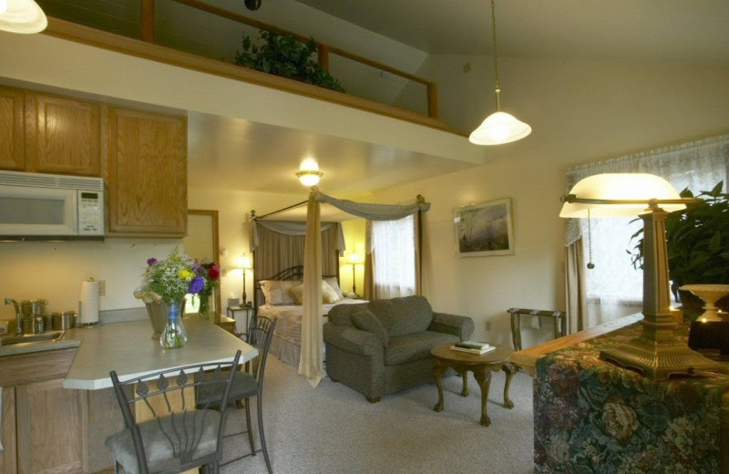 Guest room at Pearson's Pond Luxury Inn and Adventure Spa.