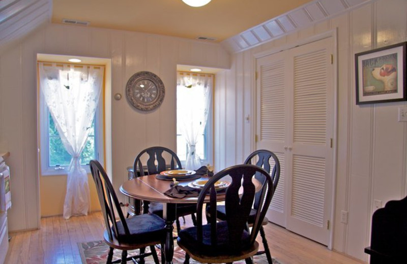 Guest dining room at The Inn at 400 West High.