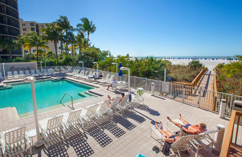 Outdoor pool at Gull Wing Beach Resort Sales.