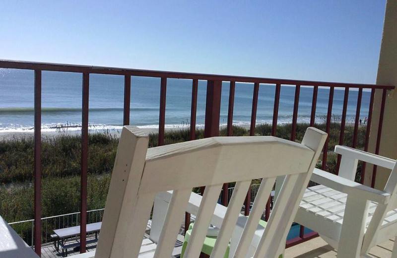 Balcony at Gazebo Inn.