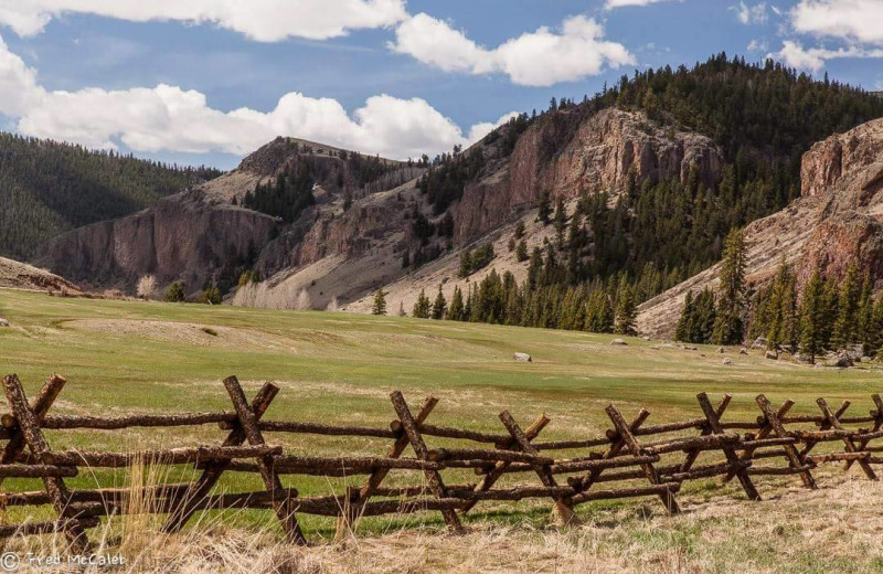 Mountain at Tomahawk Guest Ranch.