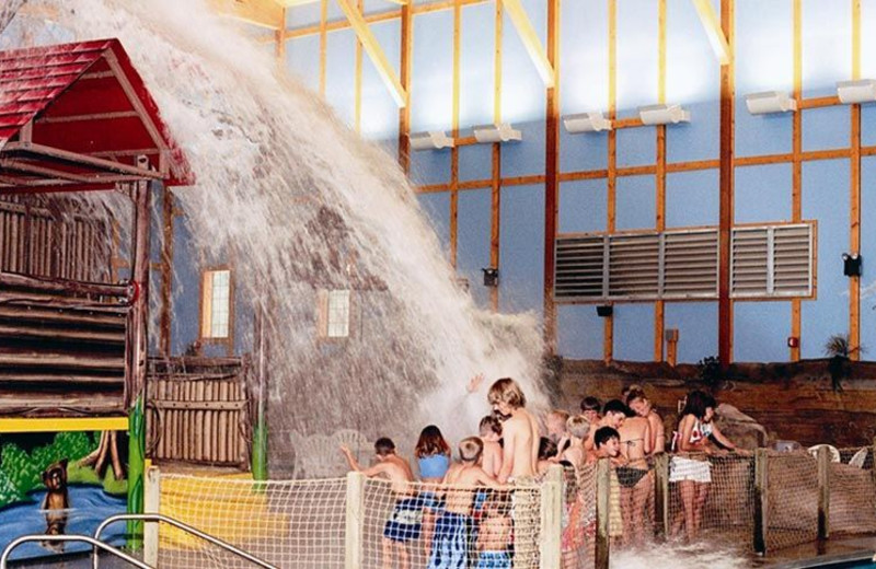 Indoor waterpark at Grizzly Jacks Grand Bear Resort.