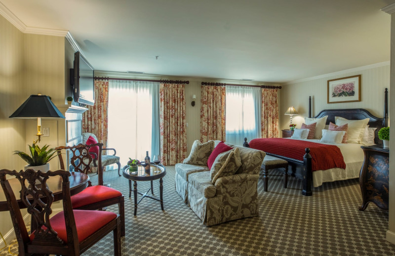 Guest room at Saybrook Point Inn, Marina & Spa.