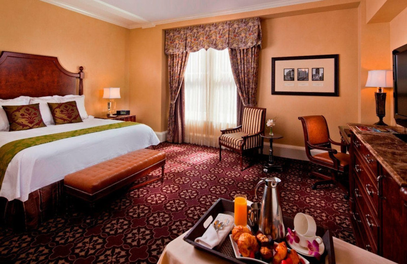 Guest room at The Roosevelt.