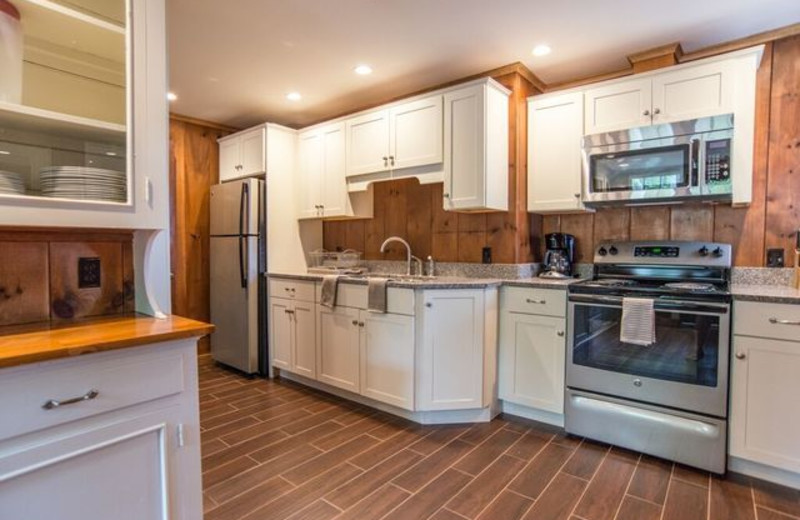 Guest kitchen at Linekin Bay Resort.