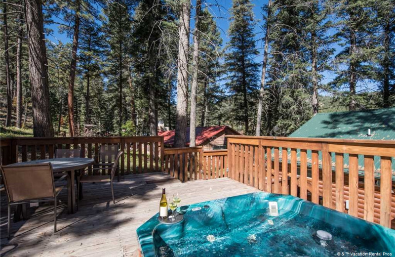 Rental deck at Vacation Rental Pros - Ruidoso.