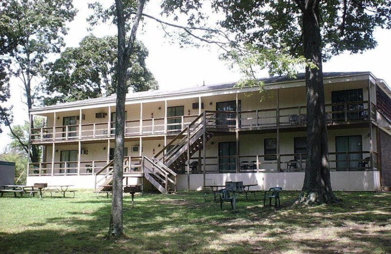 Exterior view of Mansard Island Resort & Marina.