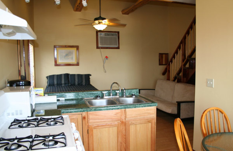 Cabin interior at The Exotic Resort Zoo.