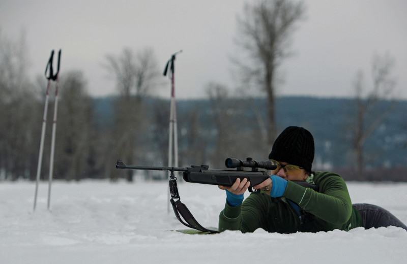 Shooting practice at The Green O.